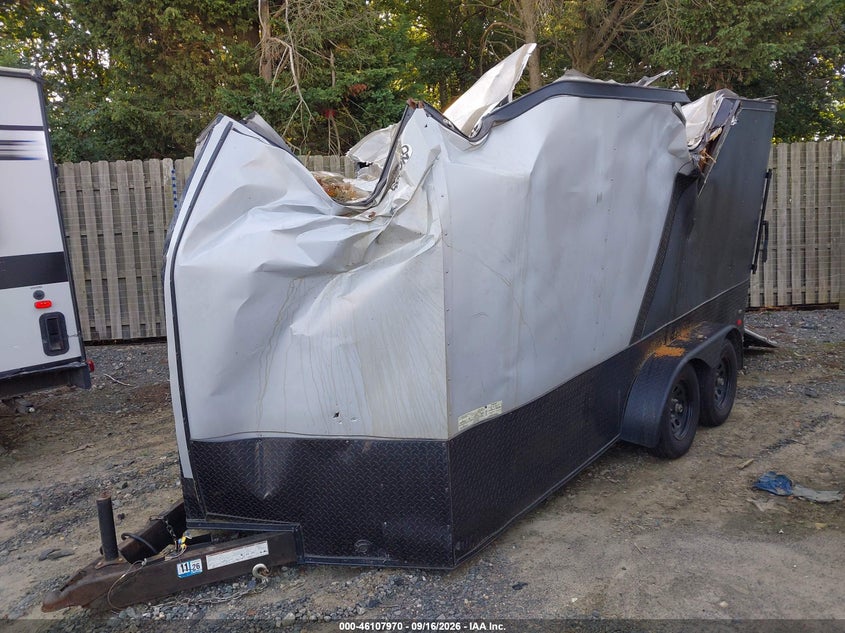 2021 COVERED WAGON ENCLOSED DUAL AXLE TRAILER auction photo 2