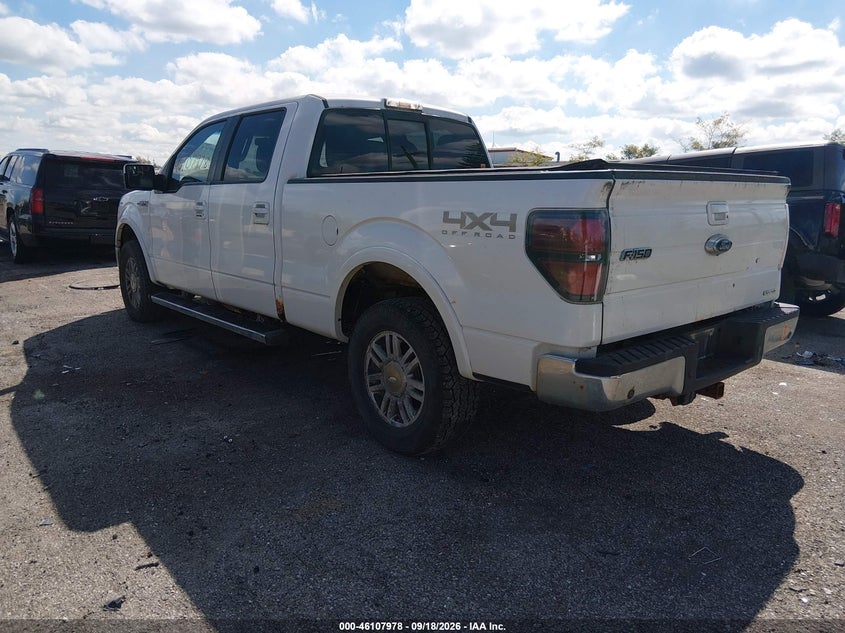 Vin: 1ftfw1ef6cfc32888, lot: 46607694, ford f-150 lariat 20123