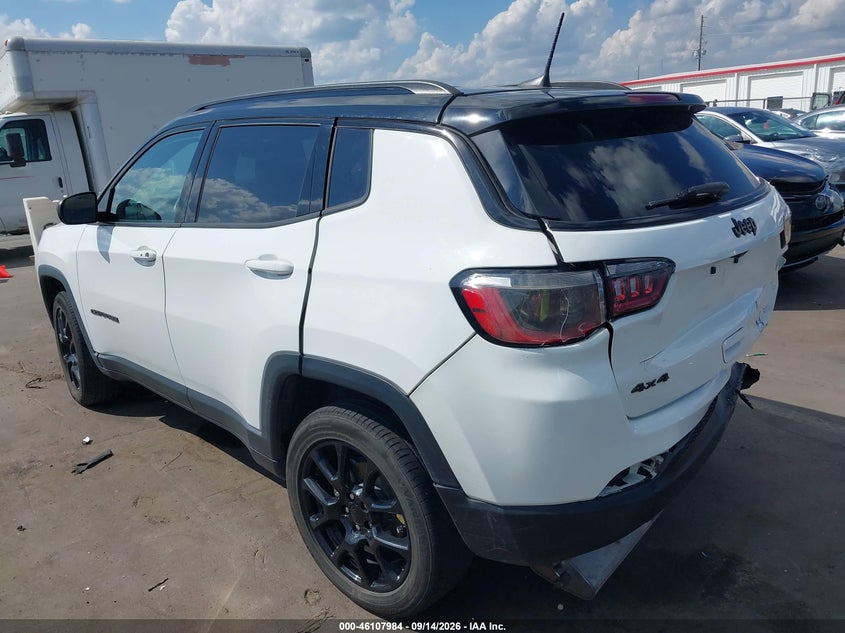 Vin: 3c4njdbb0nt187078, lot: 46607700, jeep compass altitude 4x4 20223