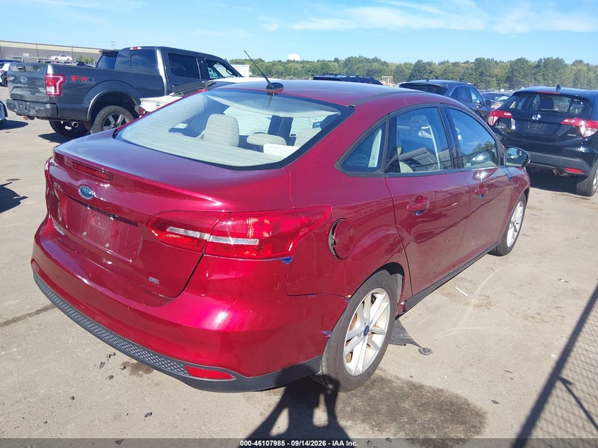 Vin: 1fadp3f24hl253247, lot: 46607701, ford focus se 20174