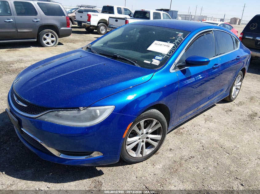 Vin: 1c3cccab0hn506100, lot: 46607714, chrysler 200 limited platinum 20172