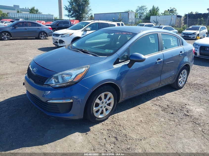 Vin: knadm4a33g6659314, lot: 46607717, kia rio lx 20162