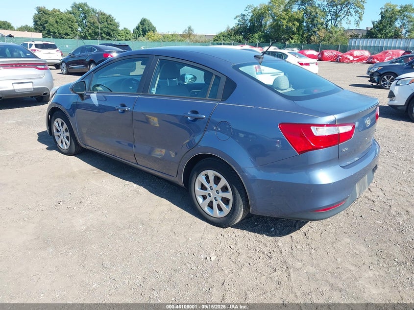 Vin: knadm4a33g6659314, lot: 46607717, kia rio lx 20163