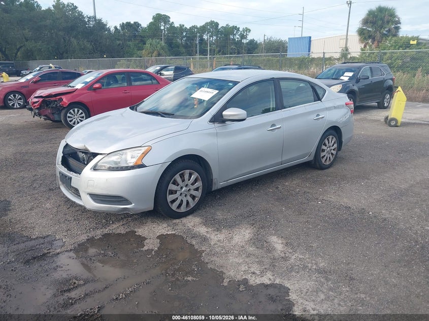 Vin: 3n1ab7ap9el640725, lot: 46607775, nissan sentra fe+ sv 20142