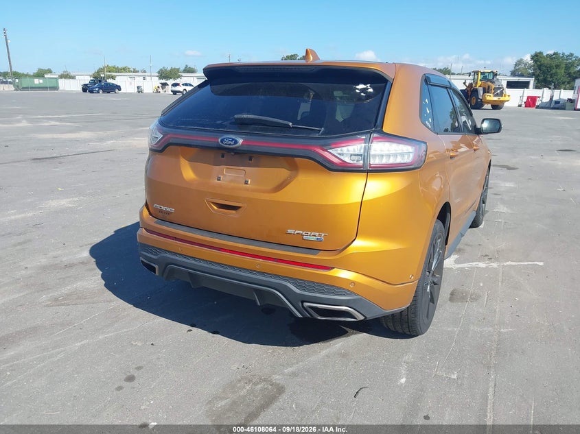 Vin: 2fmtk4ap9fbc22288, lot: 46607780, ford edge sport 20154