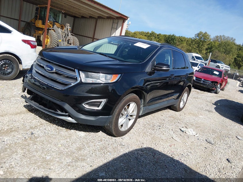 Vin: 2fmtk3j82fbb37196, lot: 46607799, ford edge sel 20152