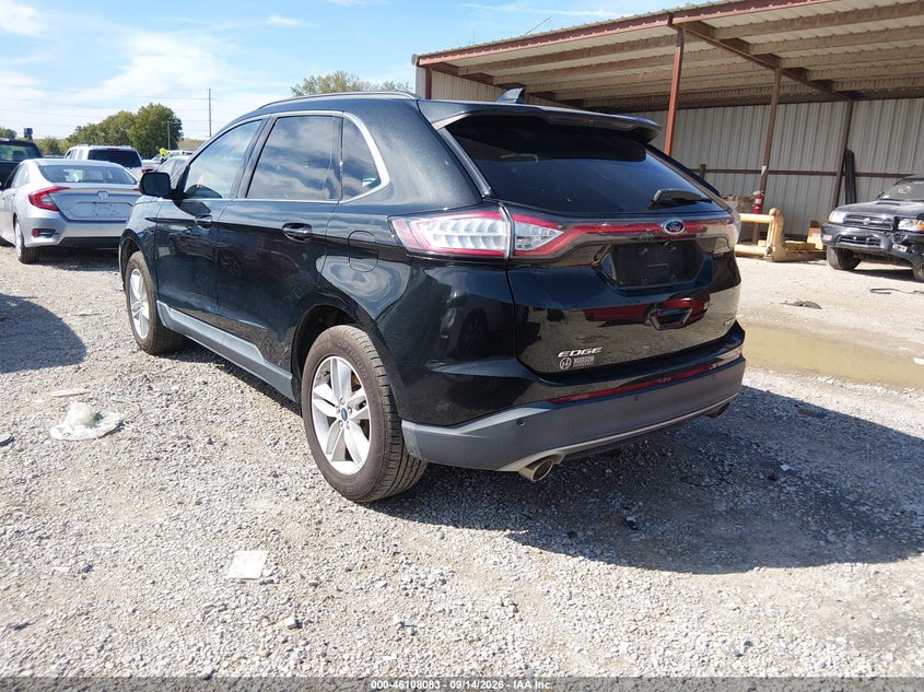 Vin: 2fmtk3j82fbb37196, lot: 46607799, ford edge sel 20153