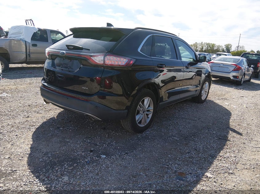 Vin: 2fmtk3j82fbb37196, lot: 46607799, ford edge sel 20154