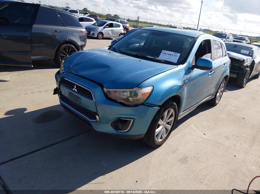 Vin: 4a4ap4au2de011964, lot: 46607832, mitsubishi outlander sport se 20132