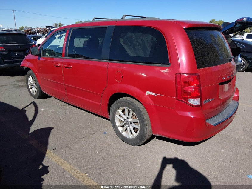 Vin: 2c4rdgcg3er478925, lot: 46607835, dodge grand caravan sxt 20143