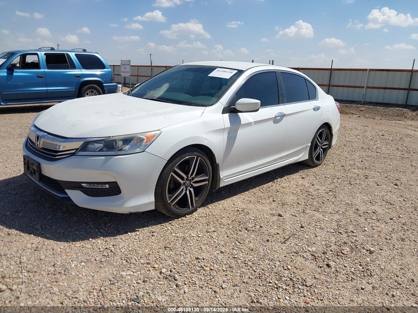 Vin: 1hgcr2f51ga085776, lot: 46607846, honda accord sport 20162