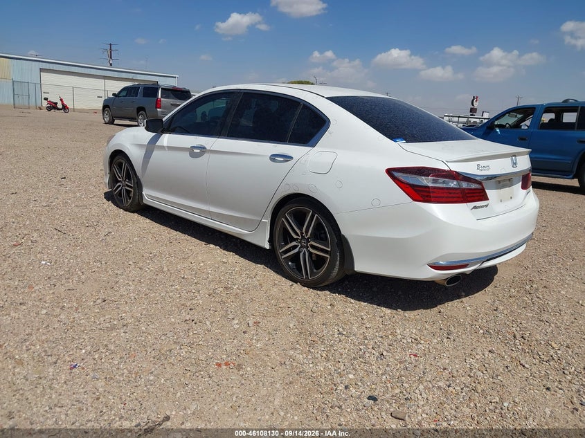 Vin: 1hgcr2f51ga085776, lot: 46607846, honda accord sport 20163