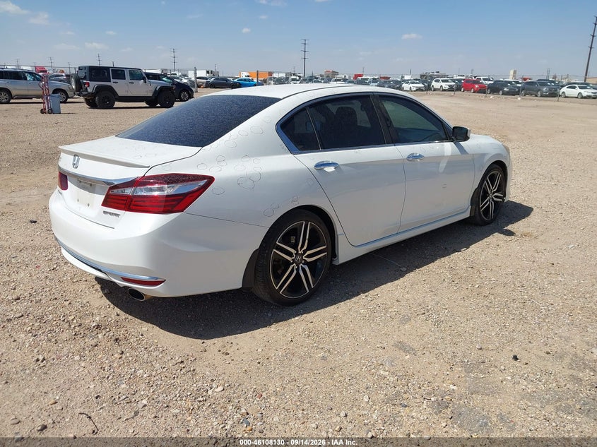 Vin: 1hgcr2f51ga085776, lot: 46607846, honda accord sport 20164
