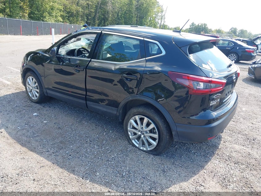 Vin: jn1bj1aw1mw439454, lot: 46607854, nissan rogue sport s awd xtronic cvt 20213