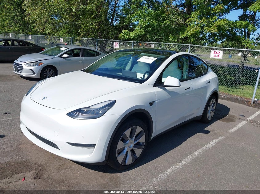 Vin: 5yjygdee3lf036345, lot: 46607860, tesla model y long range dual motor all-wheel drive 20202