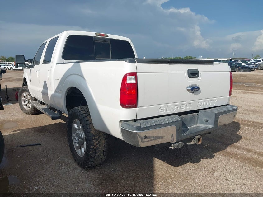 Vin: 1ft7w2bt6gea87867, lot: 46607888, ford f-250 lariat 20163