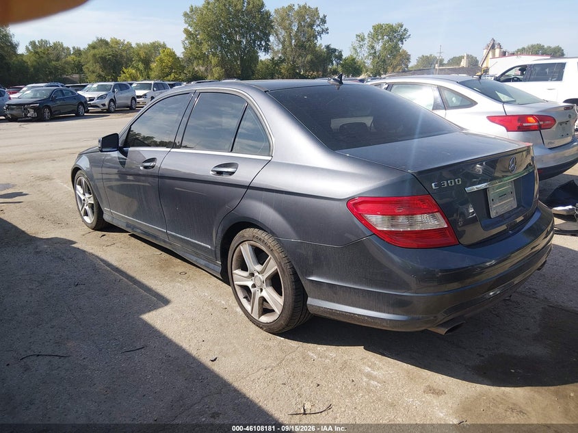 Vin: wddgf8bb0br179395, lot: 46607897, mercedes-benz c 300 sport 4matic 20113