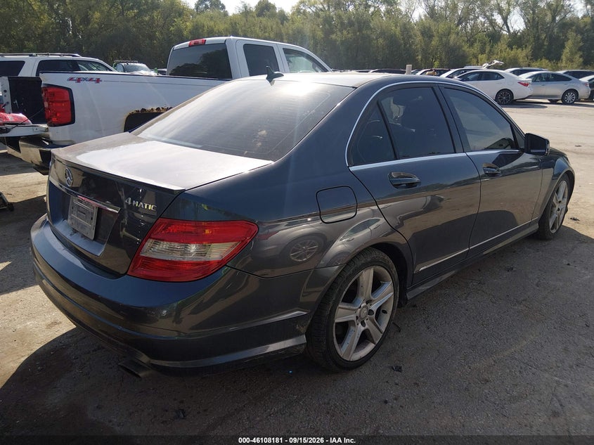 Vin: wddgf8bb0br179395, lot: 46607897, mercedes-benz c 300 sport 4matic 20114