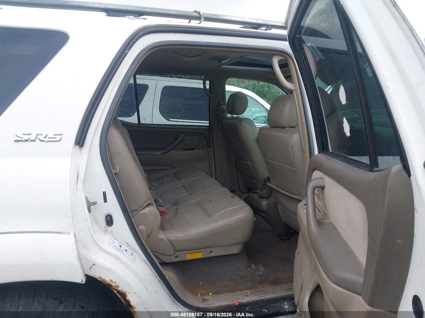 TOYOTA SEQUOIA 2005 VIN 5TDBT44A45S235676