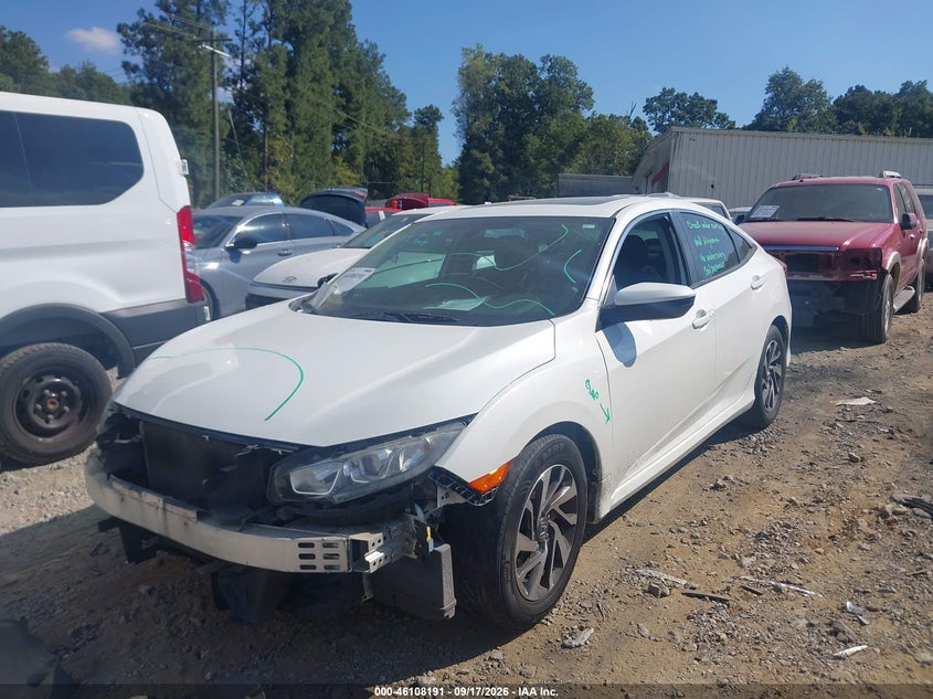 Vin: 19xfc2f71je035995, lot: 46607907, honda civic ex 20182
