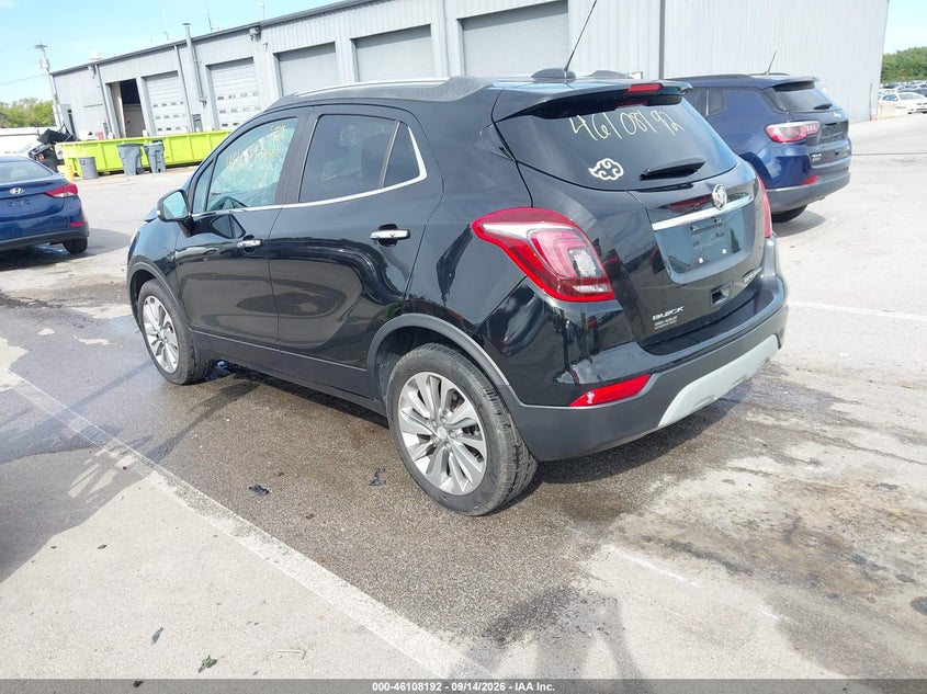Vin: kl4cjasb6hb048028, lot: 46607908, buick encore preferred 20173