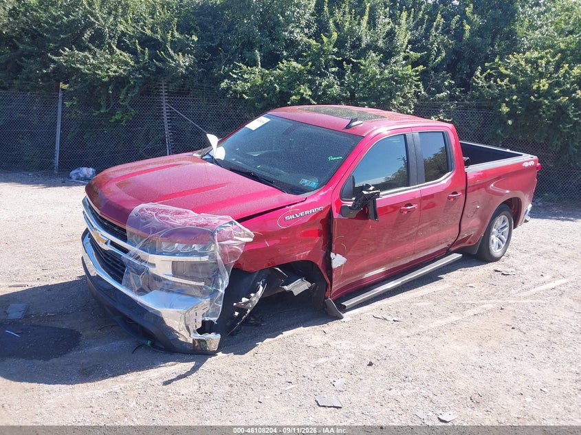 Vin: 1gcryded2lz297937, lot: 46607920, chevrolet silverado 1500 4wd  standard bed lt 20202
