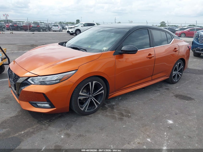 Vin: 3n1ab8dv6ly210831, lot: 46607922, nissan sentra sr xtronic cvt 20202