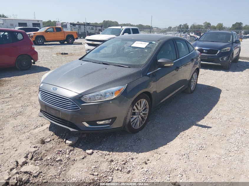 Vin: 1fadp3j24jl323634, lot: 46607947, ford focus titanium 20182
