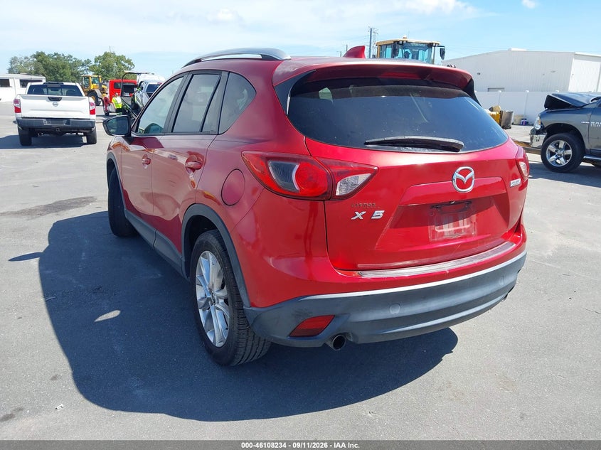 Vin: jm3ke2dyxf0444766, lot: 46607950, mazda cx-5 grand touring 20153