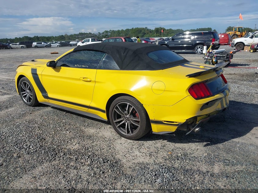 Vin: 1fatp8uh2h5245281, lot: 46607952, ford mustang ecoboost premium 20173