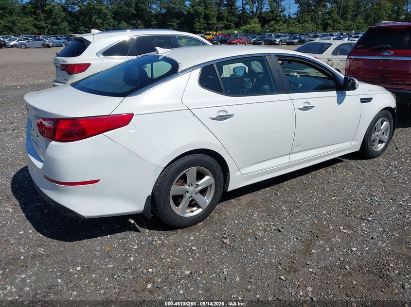 Vin: knagm4a70f5568425, lot: 46607984, kia optima lx 20154