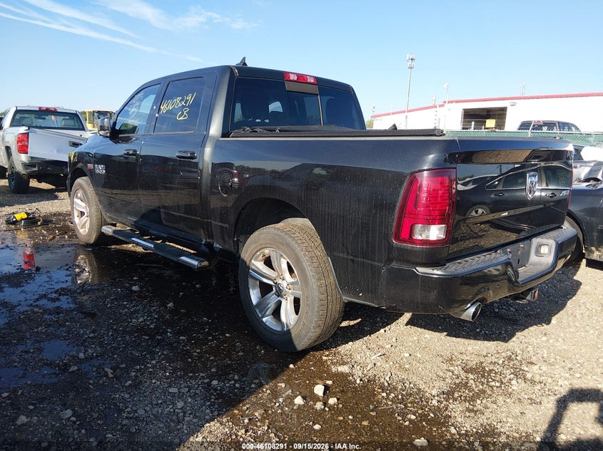 Vin: 1c6rr7mtxhs743783, lot: 46608007, ram 1500 sport  4x4 5'7 box 20173