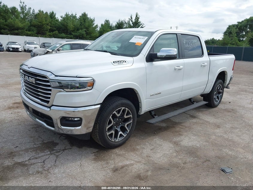 Vin: 1c6srfjp1sn730980, lot: 46608011, ram 1500 laramie  4x4 5'7 box 20252