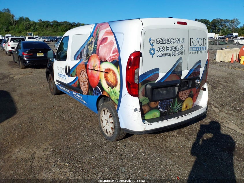 Vin: 3c6trvbg0ke562721, lot: 46608031, ram promaster 1500 high roof 136 wb 20193