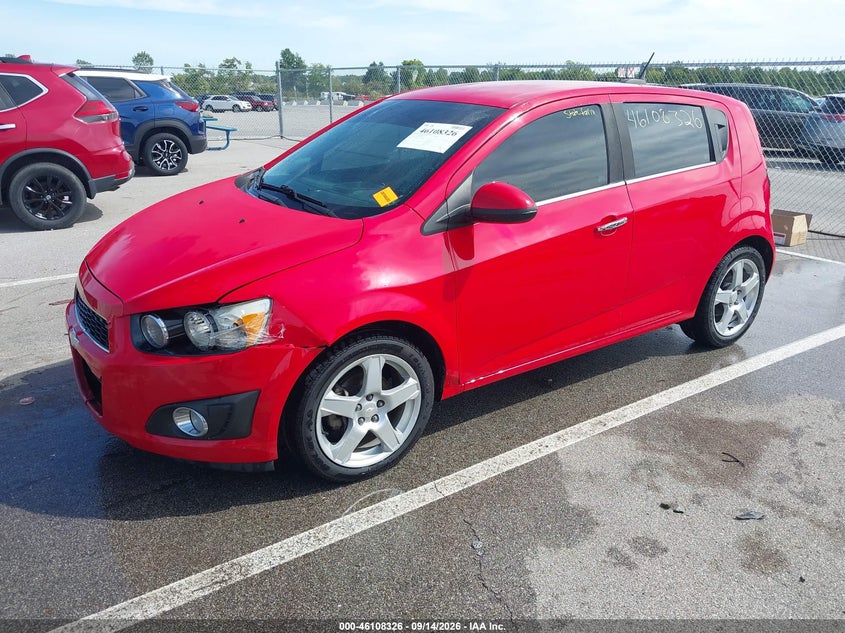 Vin: 1g1je6sb1f4186777, lot: 46608042, chevrolet sonic ltz auto 20152