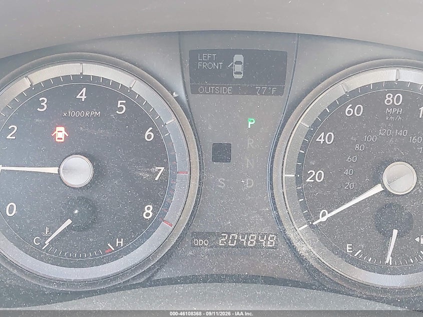LEXUS ES 350 2008 VIN JTHBJ46G682199765