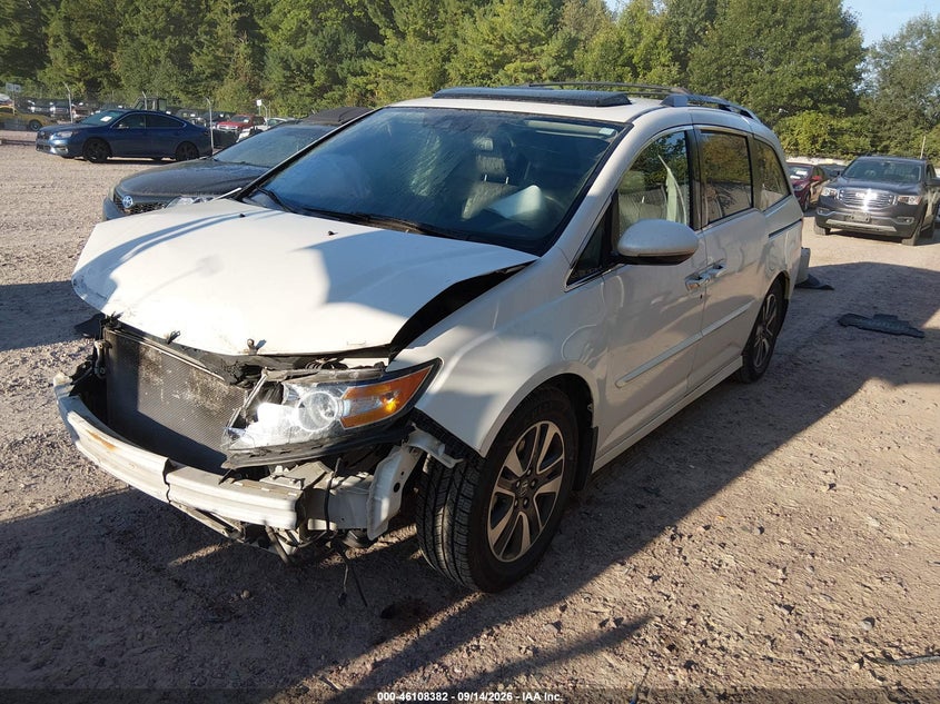 Vin: 5fnrl5h94eb121766, lot: 46608098, honda odyssey touring/touring elite 20142