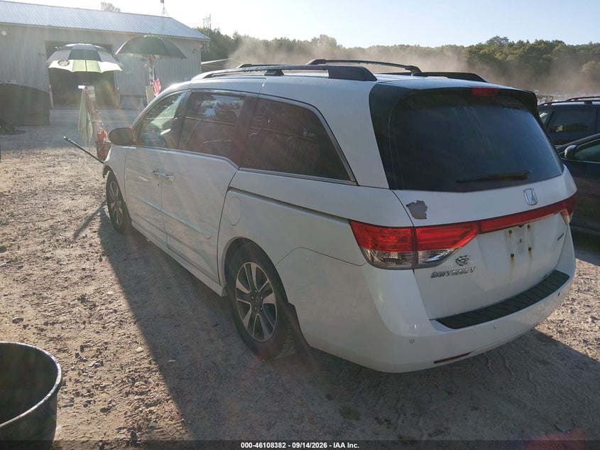 Vin: 5fnrl5h94eb121766, lot: 46608098, honda odyssey touring/touring elite 20143