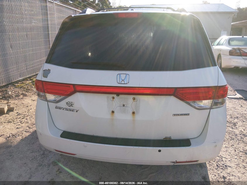 Vin: 5fnrl5h94eb121766, lot: 46608098, honda odyssey touring/touring elite 20144