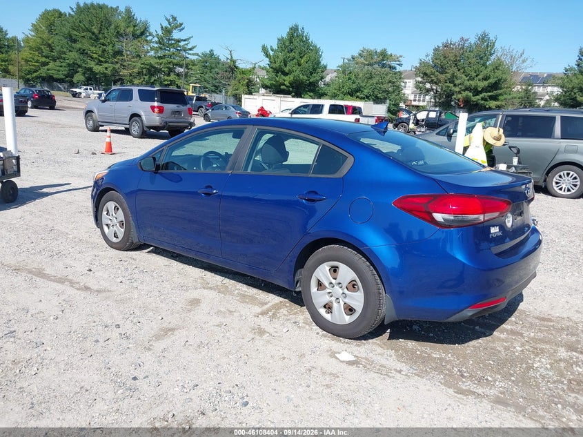 Vin: 3kpfk4a7xje251012, lot: 46608119, kia forte lx 20183