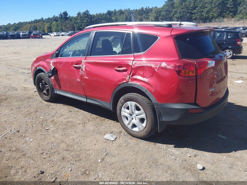Vin: 2t3bfrev9fw347539, lot: 46608121, toyota rav4 le 20153