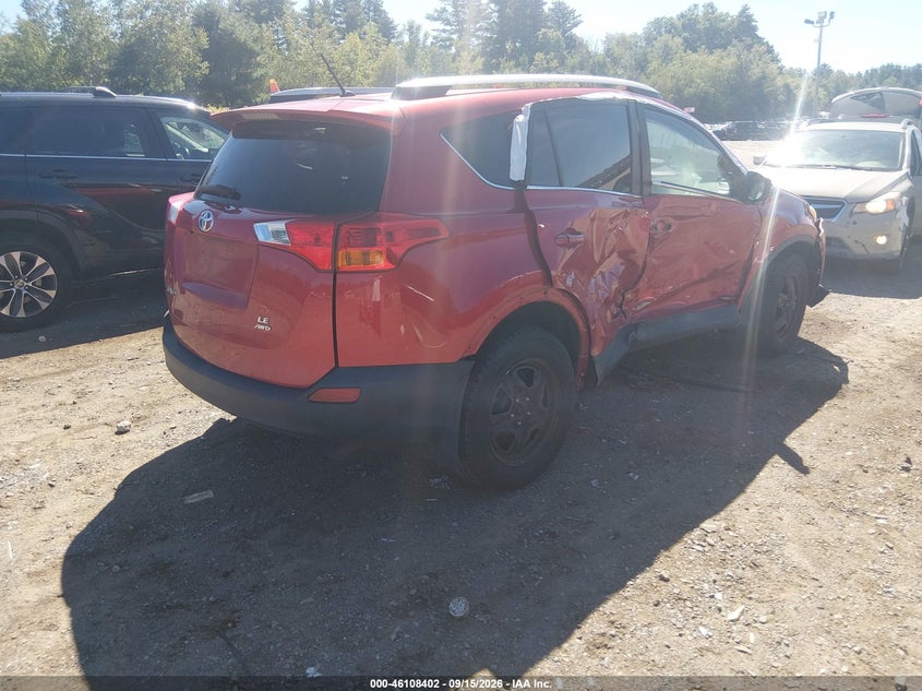Vin: 2t3bfrev9fw347539, lot: 46608121, toyota rav4 le 20154