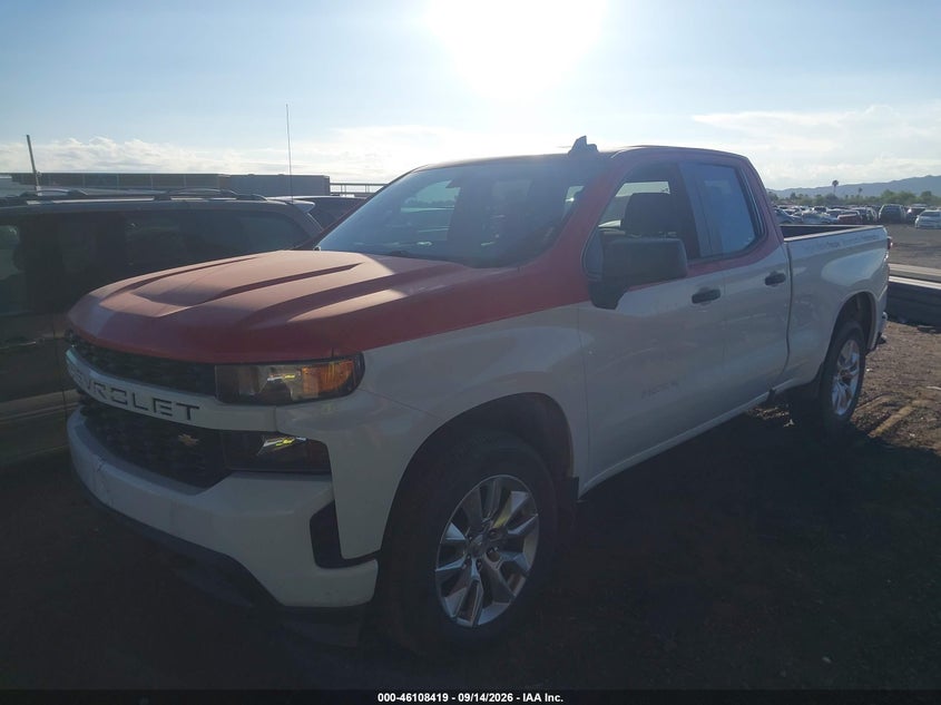 Vin: 1gcrwbeh4mz142854, lot: 46608135, chevrolet silverado 1500 2wd  standard bed custom 20212