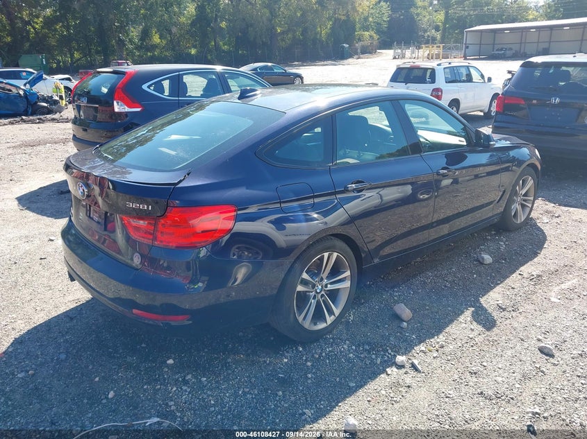 Vin: wba3x5c57ed557773, lot: 46608143, bmw 328i gran turismo xdrive 20144