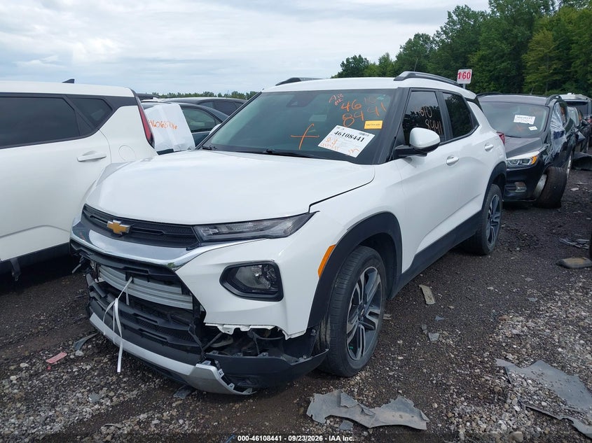 Vin: kl79mpsl6pb191964, lot: 46608157, chevrolet trailblazer fwd lt 20232