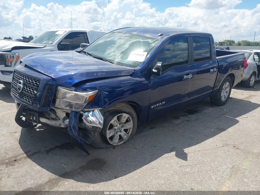Vin: 1n6aa1ek7kn508826, lot: 46608175, nissan titan sv 20192