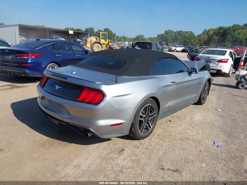 Vin: 1fatp8uh9p5102679, lot: 46608184, ford mustang ecoboost premium 20234