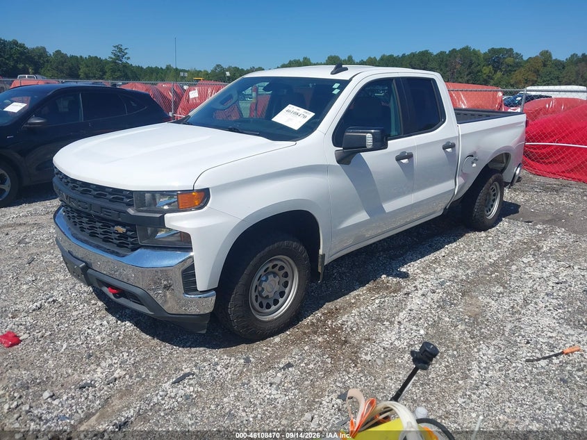 Vin: 1gcrwaeh0lz327427, lot: 46608186, chevrolet silverado 1500 2wd  standard bed wt 20202