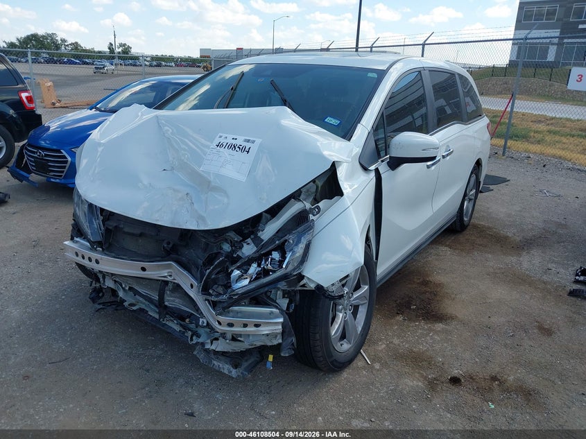 Vin: 5fnrl6h79lb070508, lot: 46608220, honda odyssey ex-l/ex-l w/navi   res 20202