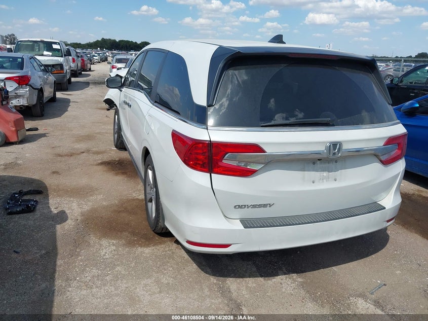 Vin: 5fnrl6h79lb070508, lot: 46608220, honda odyssey ex-l/ex-l w/navi   res 20203